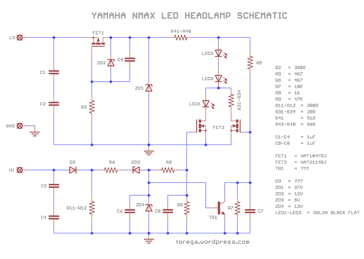 Yamaha NMAX LED Headlight | torega